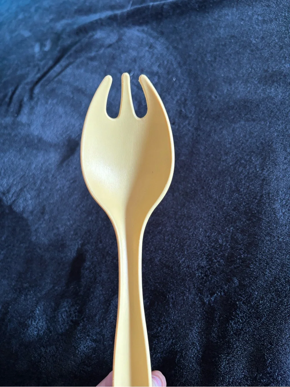 Tupperware century spork yellow